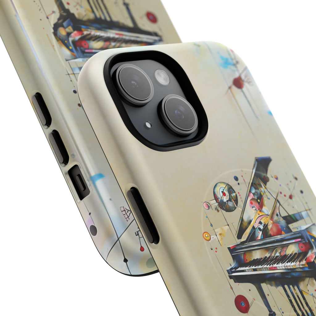 Keys of Imagination Artistic Grand Piano iPhone 15 MagSafe Case