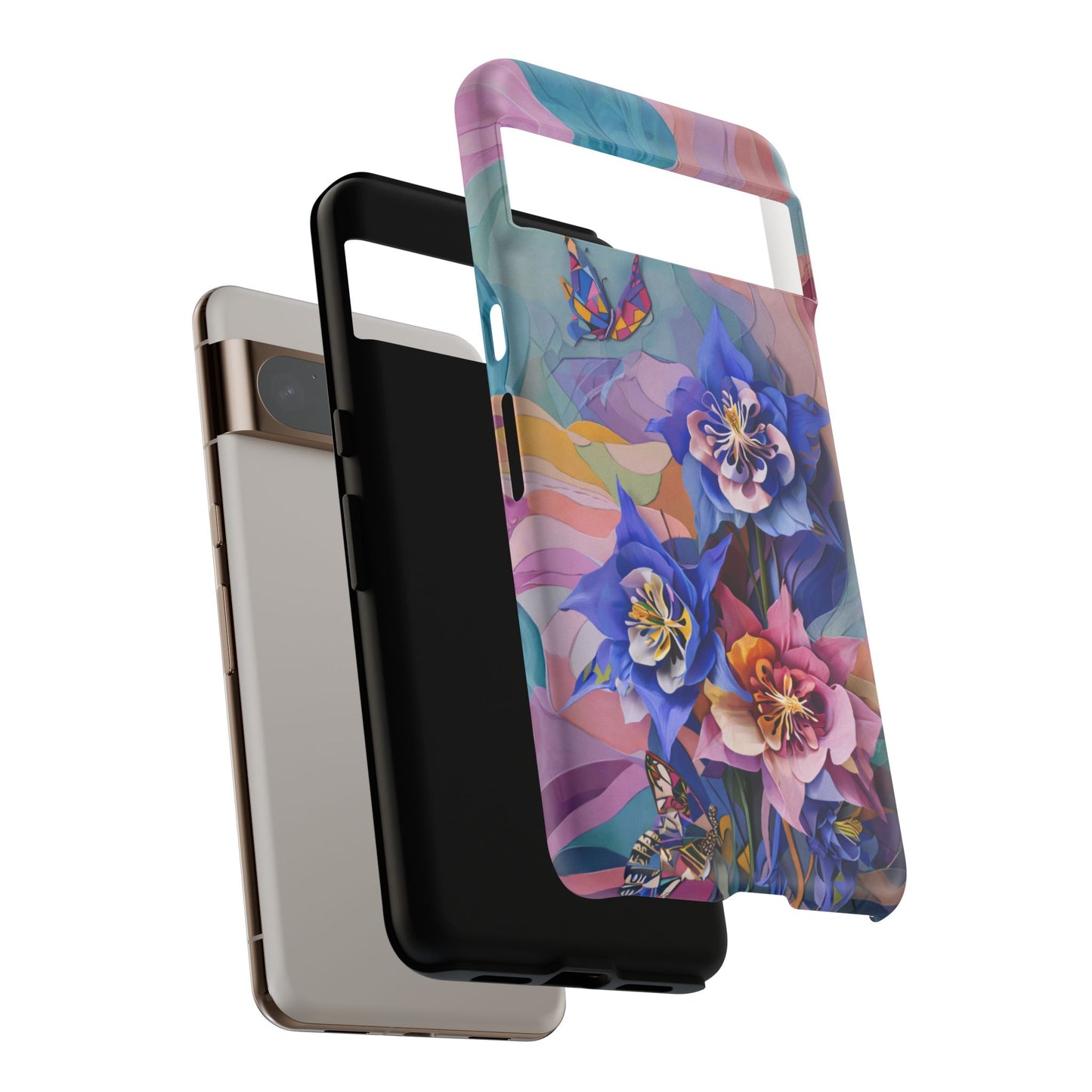 Blue Columbine Carnivale Google Pixel Tough Case