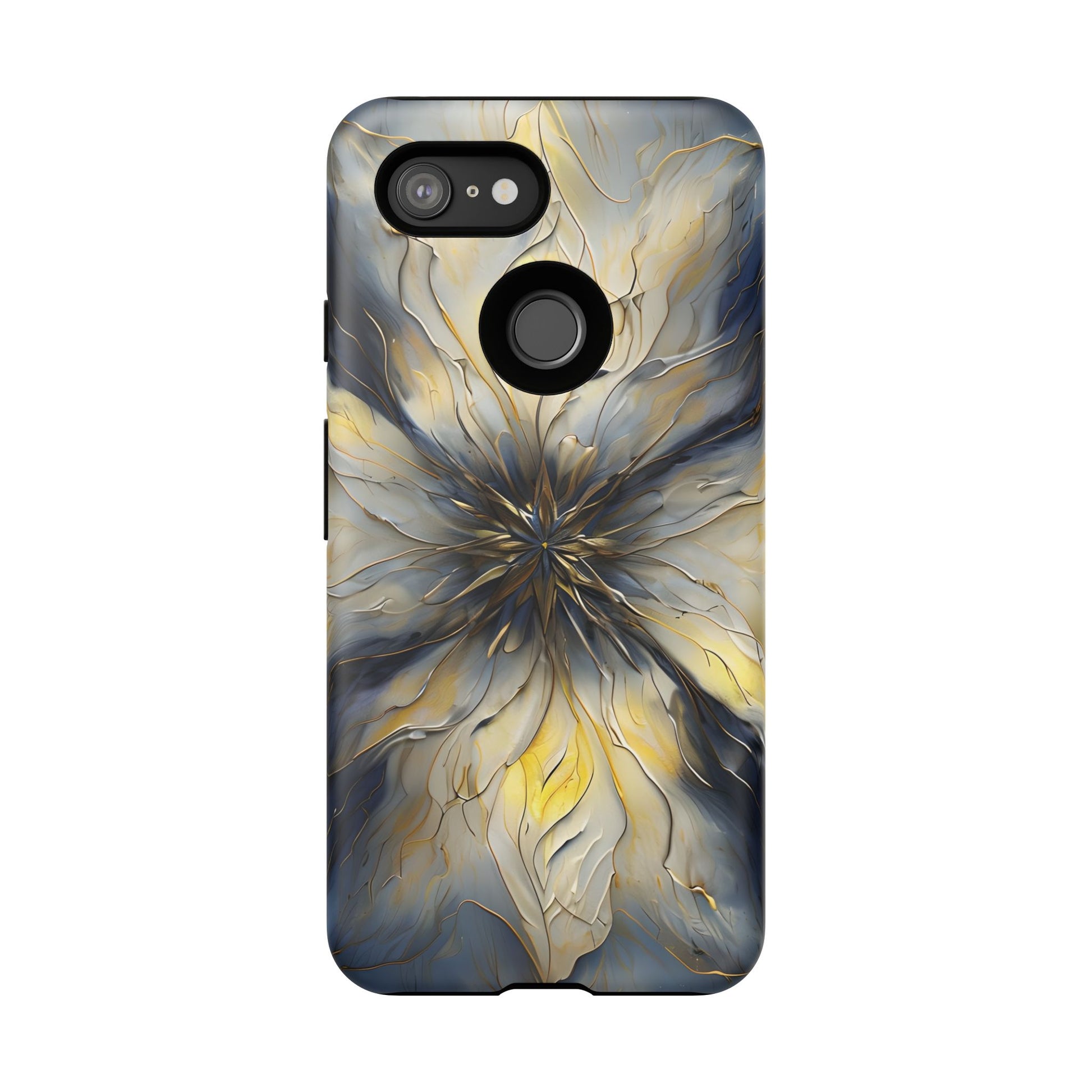 Luminous Petal Tough Case for Google Pixel 3 - Premium Artistic Shockproof Cover, Elegant Protective Phone Case