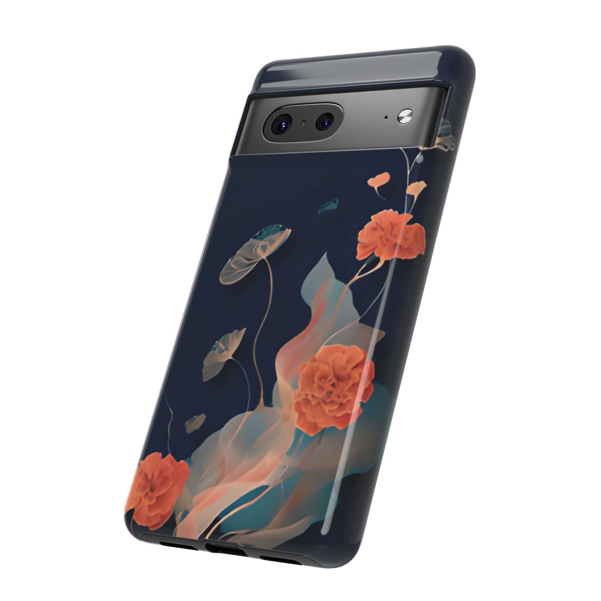 Lotus Reverie - Elegant Artistic Floral Google Pixel 7 Tough Phone Case - Painterly Lotus Blossom Design