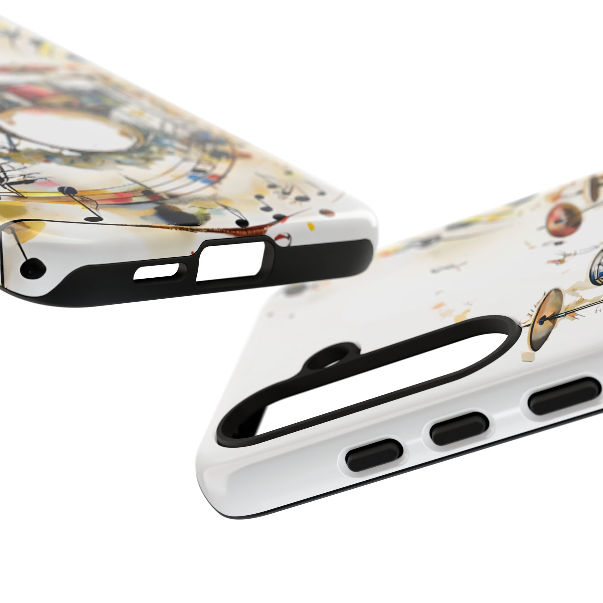 Beatline Abstract Drums and Music Notes Tough Case for Samsung Galaxy S24 Plus - Shockproof Phone Cover