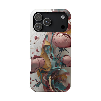 Blushing Peony Veil iPhone MagSafe Case