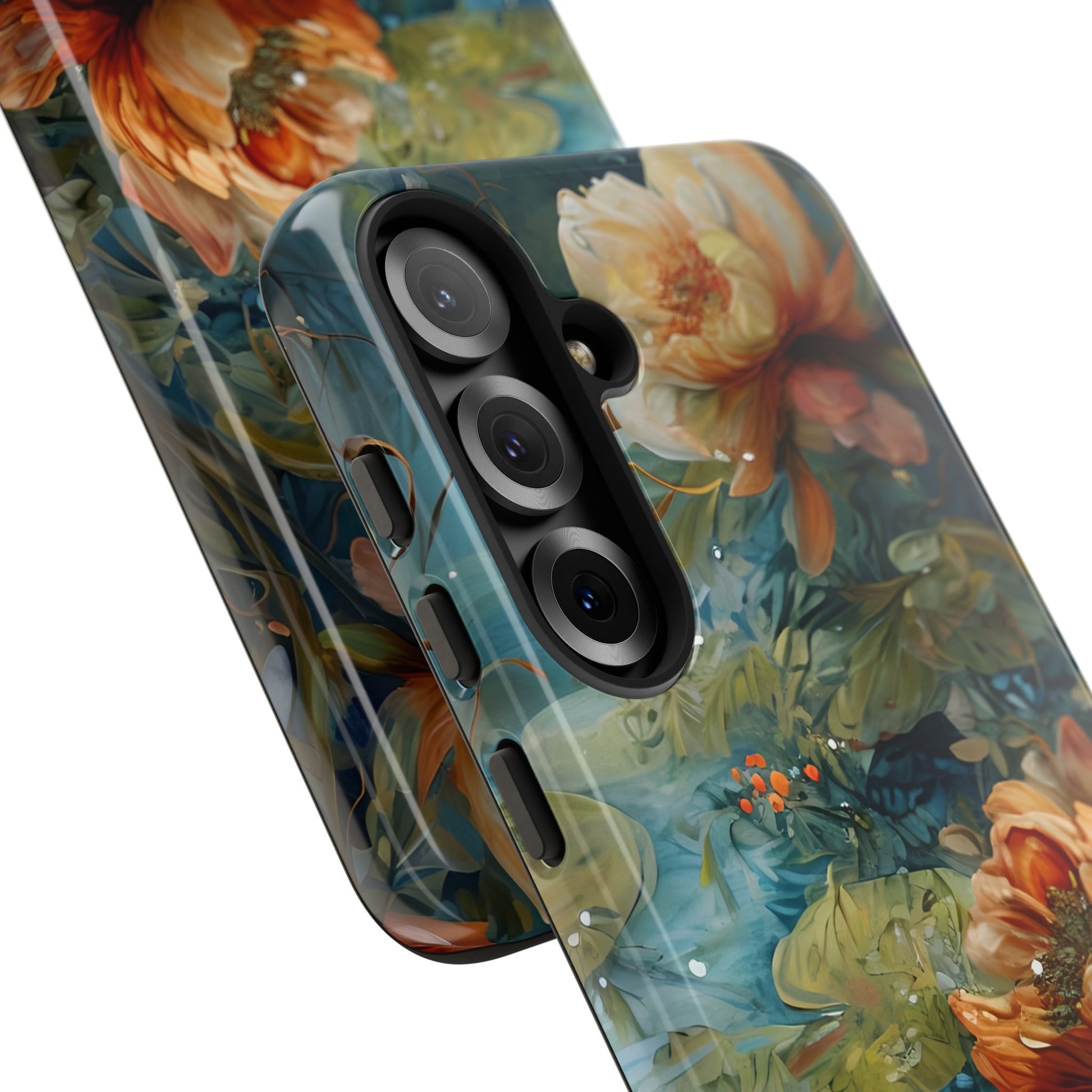 Waterlily Nocturne Samsung Galaxy S25 Plus Case - Artistic Mountain Lake Design, Nature-Inspired Protective Cover, Elegant Gift for Outdoor Lovers