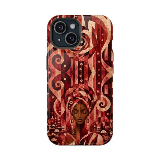 Crimson Poise iPhone MagSafe Phone Case