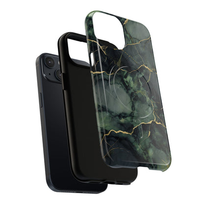 Dual-layer Verdant Vein iPhone MagSafe case showing shock absorbing protection