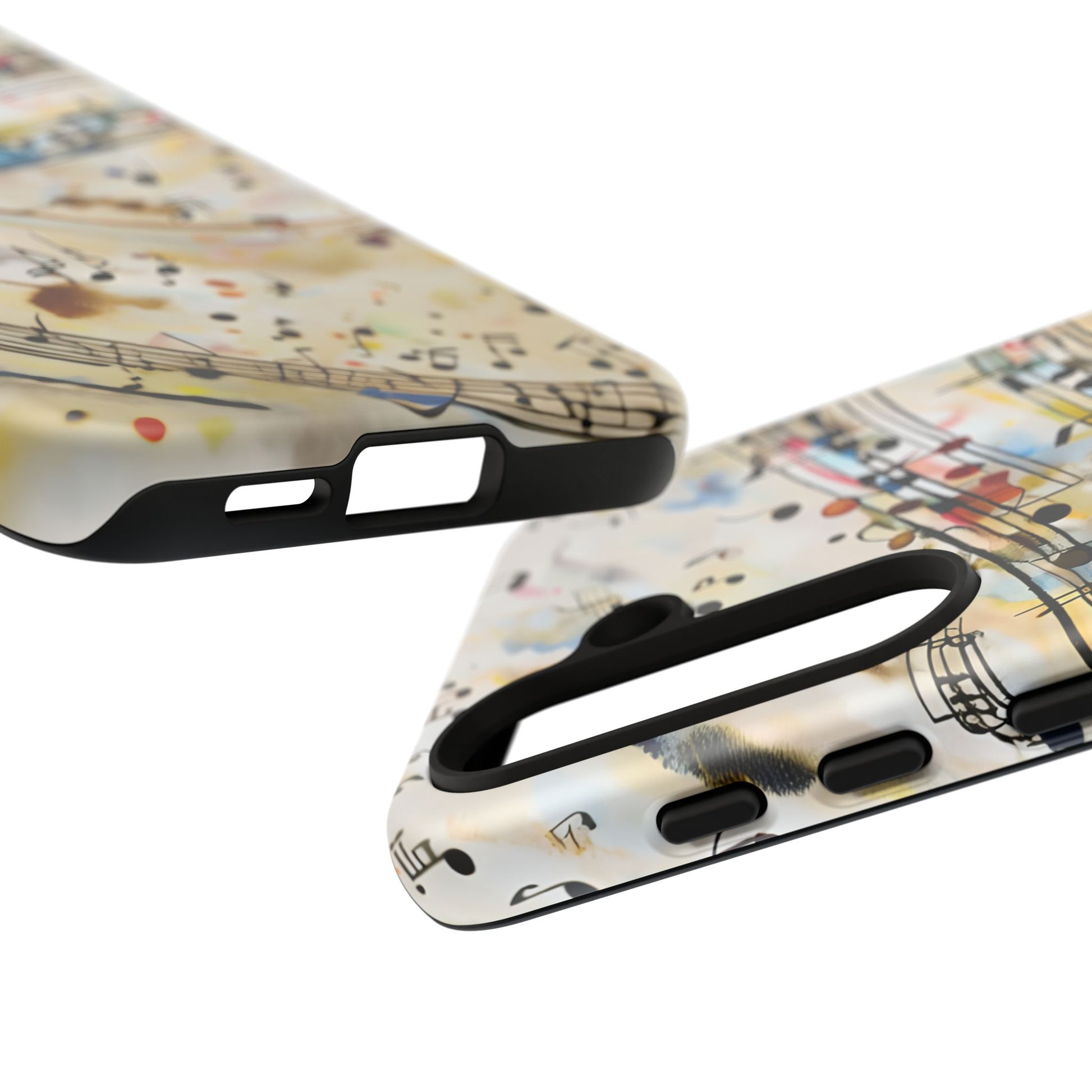 Melodic Flow Abstract Music Notes Tough Case for Samsung Galaxy S24- Premium Shockproof Designer Phone Cover