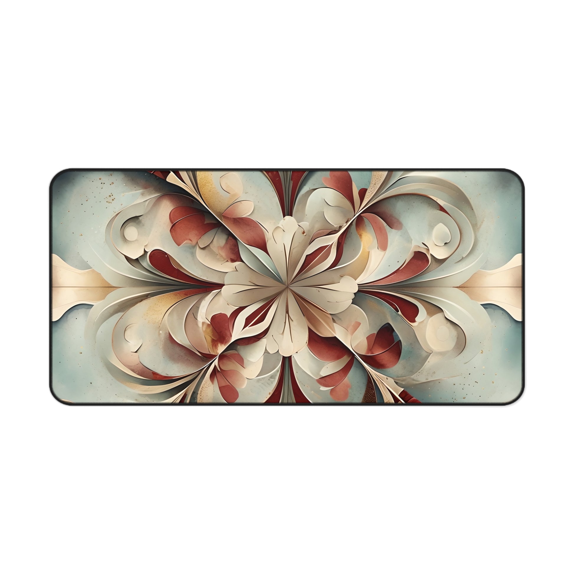 Vintage Baroque Blossom Designer Desk Mat - Premium Office Desk Pad, 3 Sizes Available, Artistic Workspace Protection