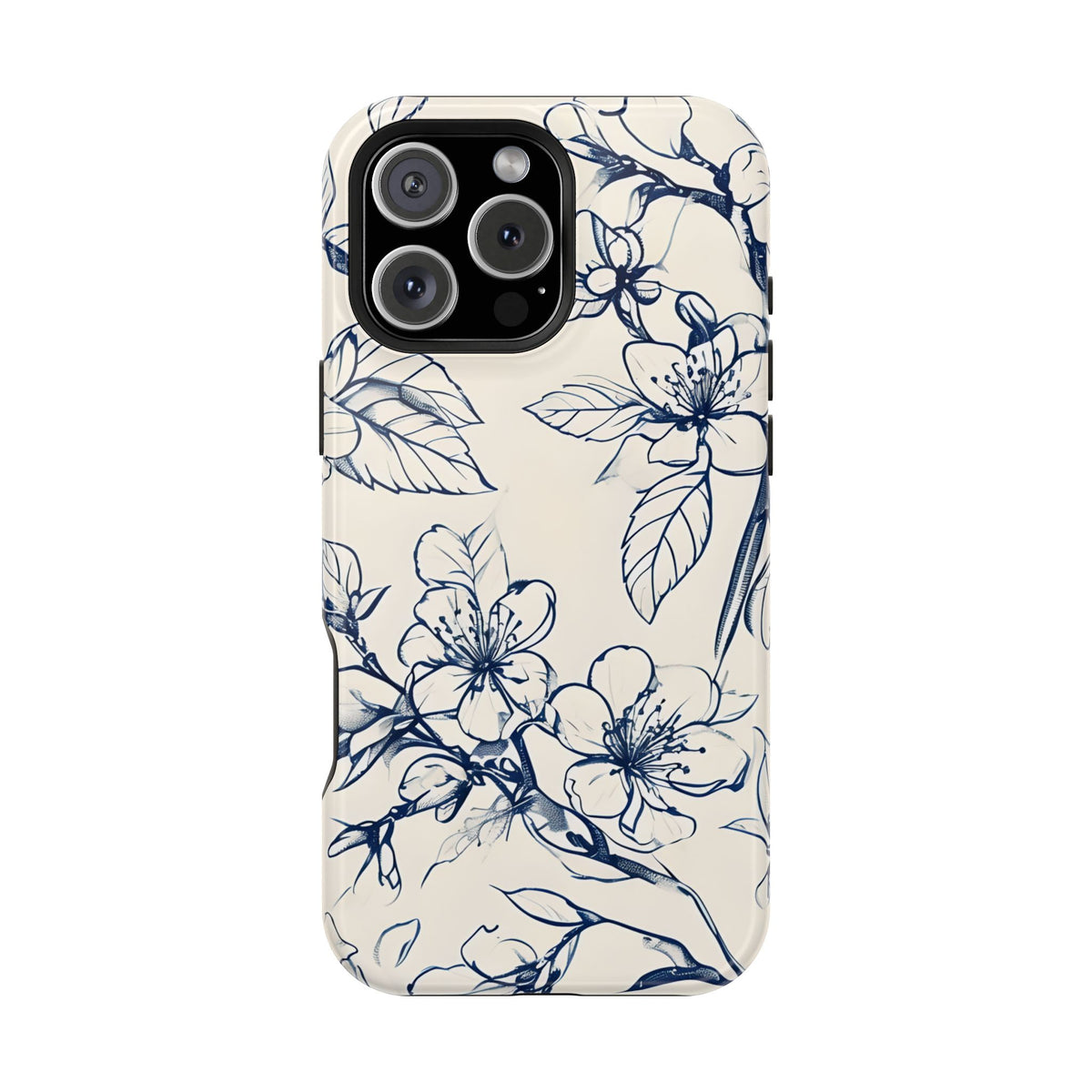 Blossom Sketch iPhone MagSafe Case