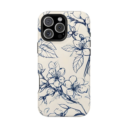 Blossom Sketch iPhone MagSafe Case