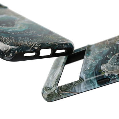 Tropical Midnight Wave ocean wave artwork Google Pixel case camera bar detail