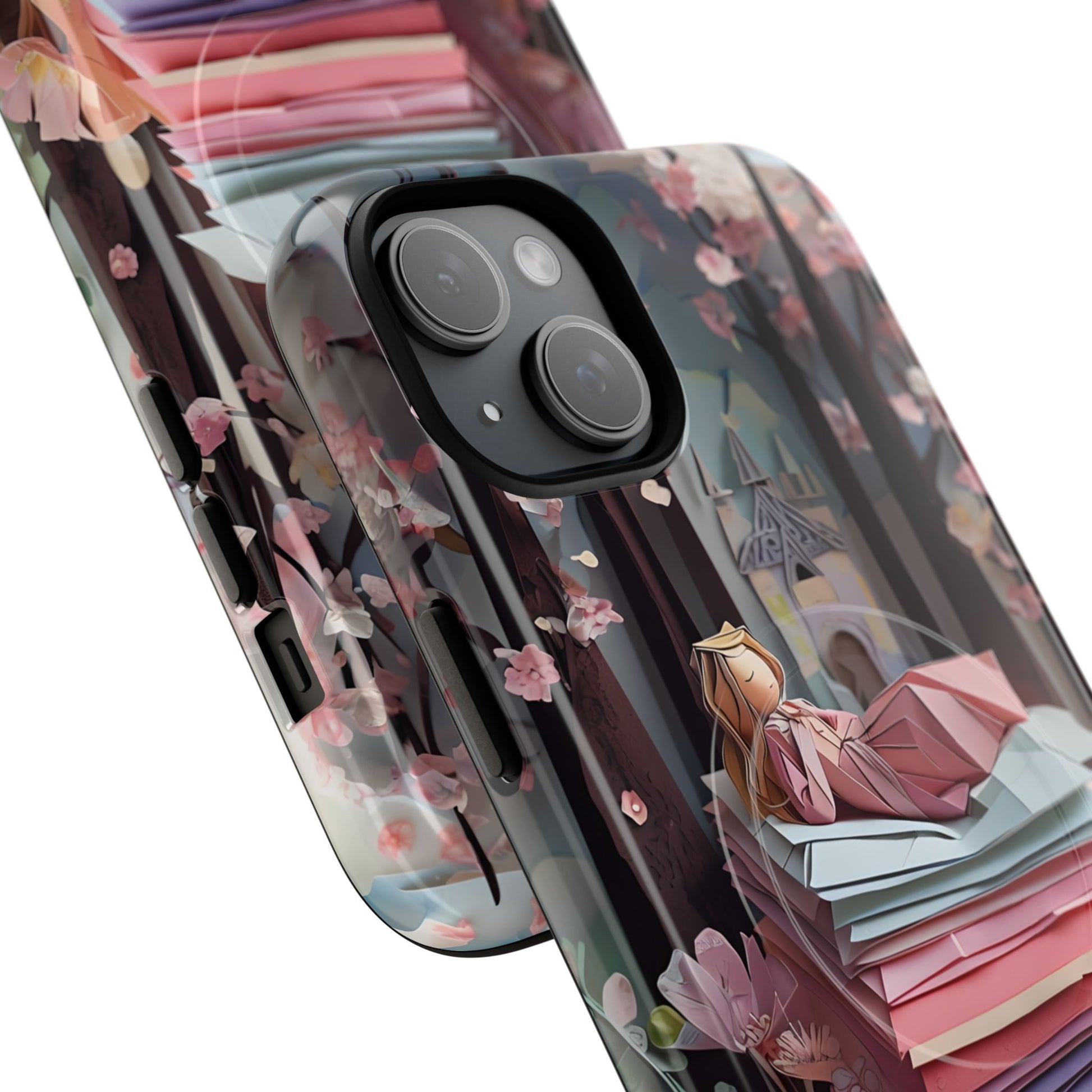 A Good Night's Sleep - iPhone 15 Plus MagSafe Phone Case - Whimsical Fantasy Floral Design
