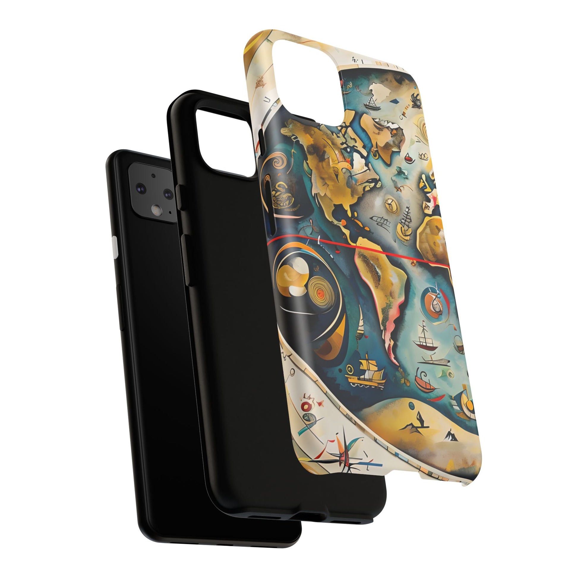 Celestial Map Google Pixel 4XL Tough Case - Antique Star Chart Phone Cover