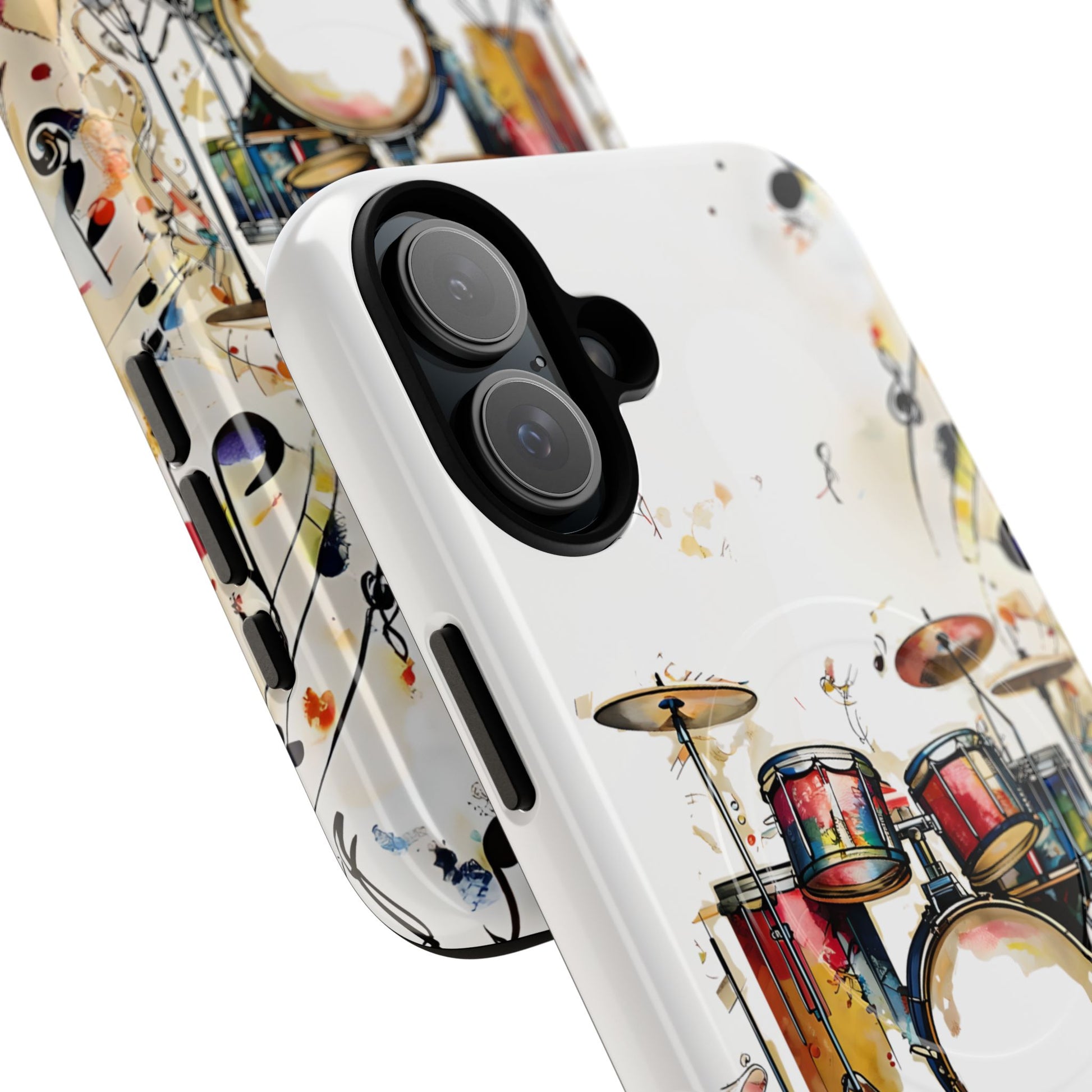 Beatline Abstract Drums & Music Notes iPhone 16 Plus MagSafe Case