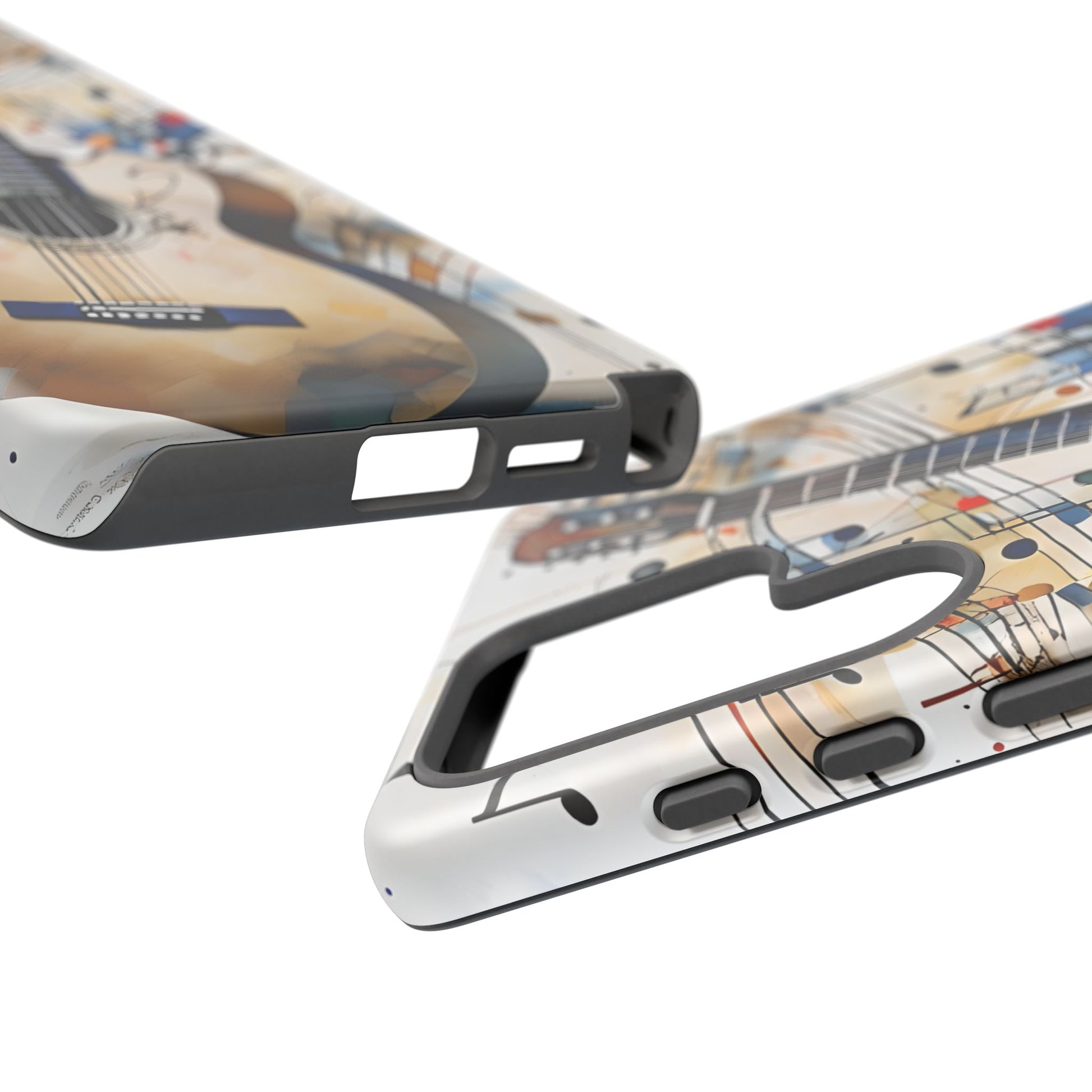 Strum and Flow Acoustic Guitar Art Tough Case for Samsung Galaxy S25 Ultra - Shockproof Phone Cover