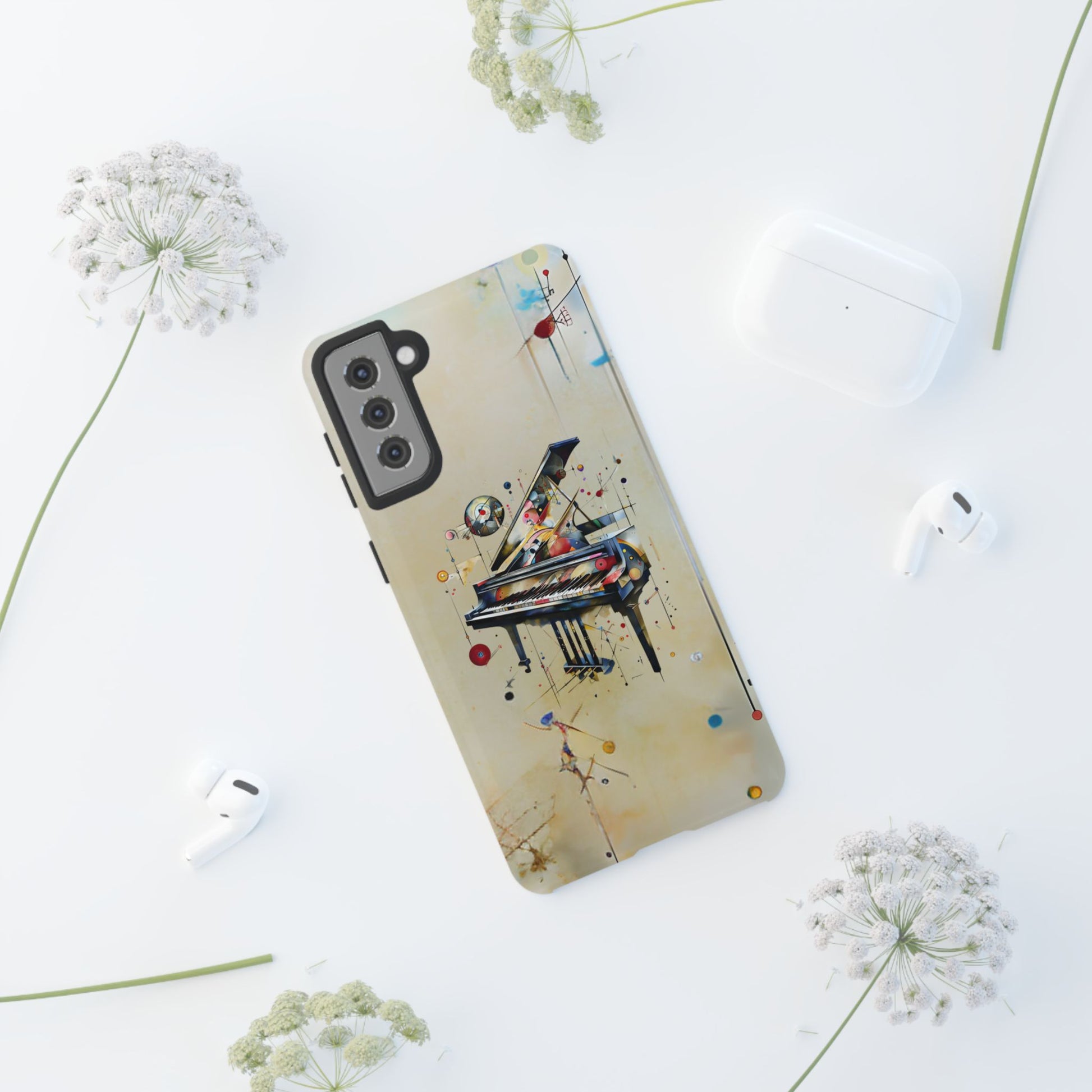 Keys of Imagination Artistic Grand Piano Tough Case for Samsung Galaxy S21 Plus - Shockproof Phone Cover