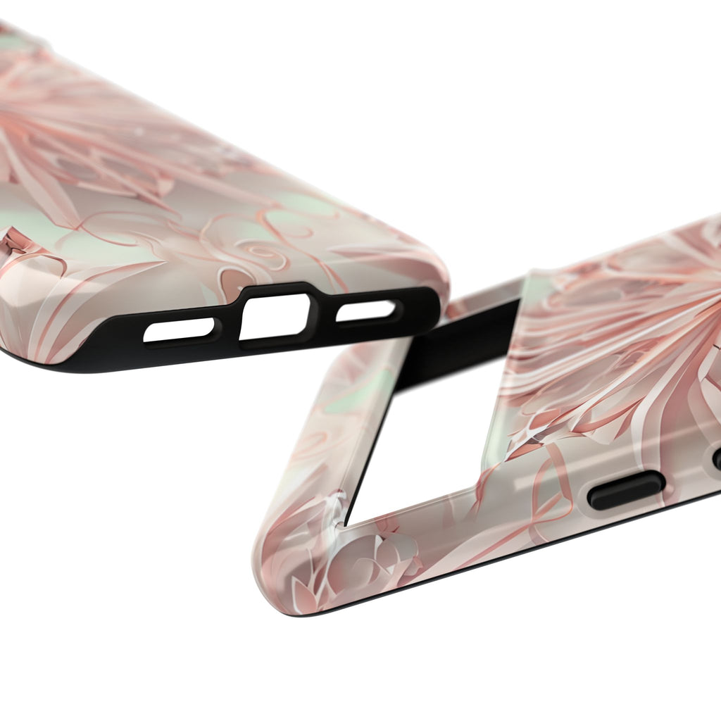 Blush Frost from our Kaleidoscope Collection - Google Pixel 8 Pro tough case - Soft Pink Geometric Floral Design
