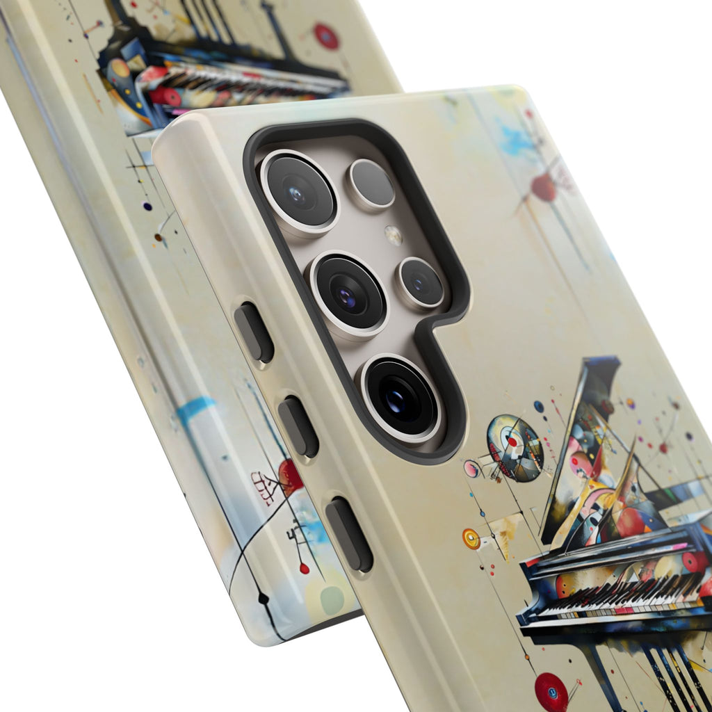 Keys of Imagination Artistic Grand Piano Tough Case for Samsung Galaxy S24 Ultra - Shockproof Phone Cover