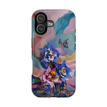 Blue Columbine Carnivale iPhone MagSafe Case
