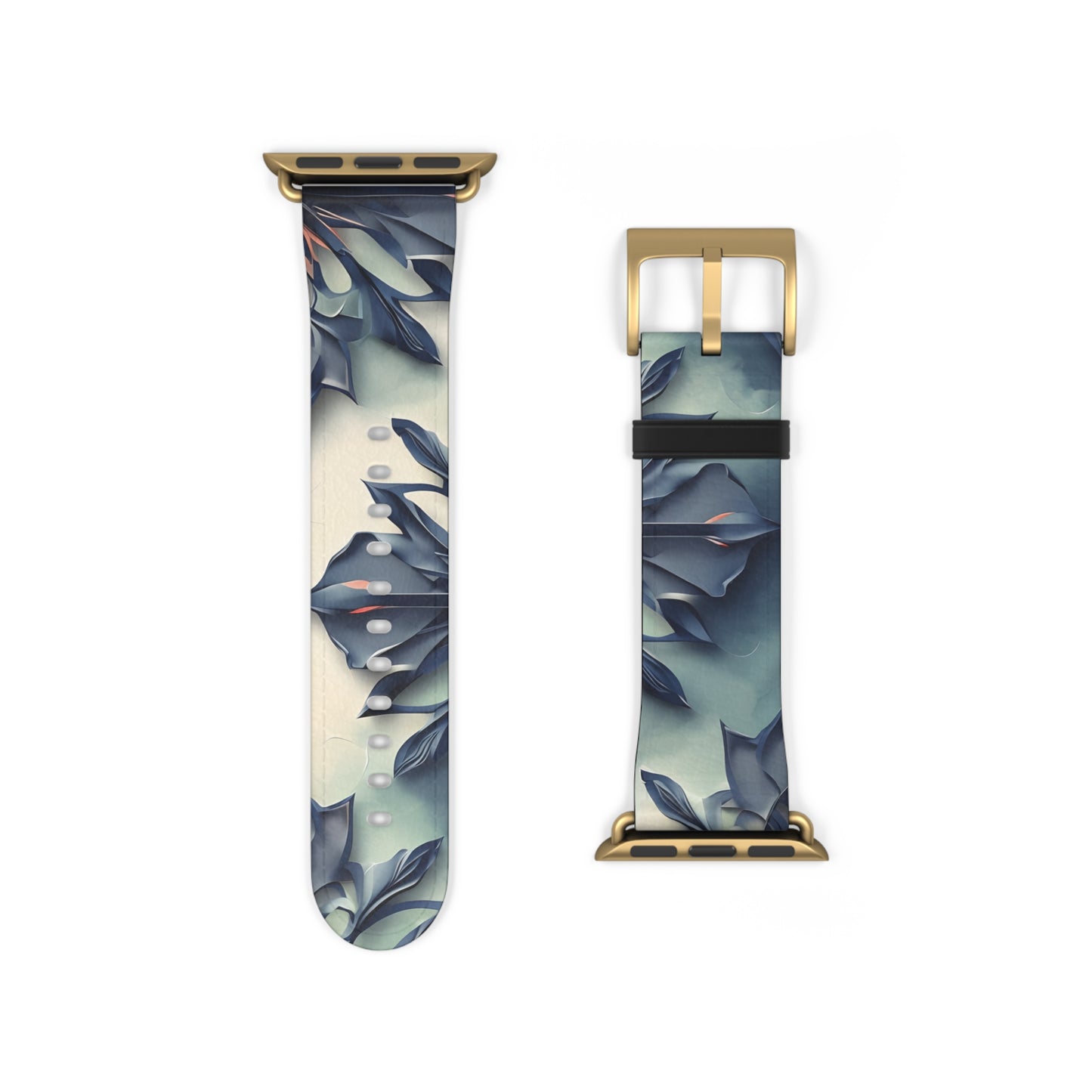 Frosted Indigo Bloom Apple Watch Band Strap - Ethereal design