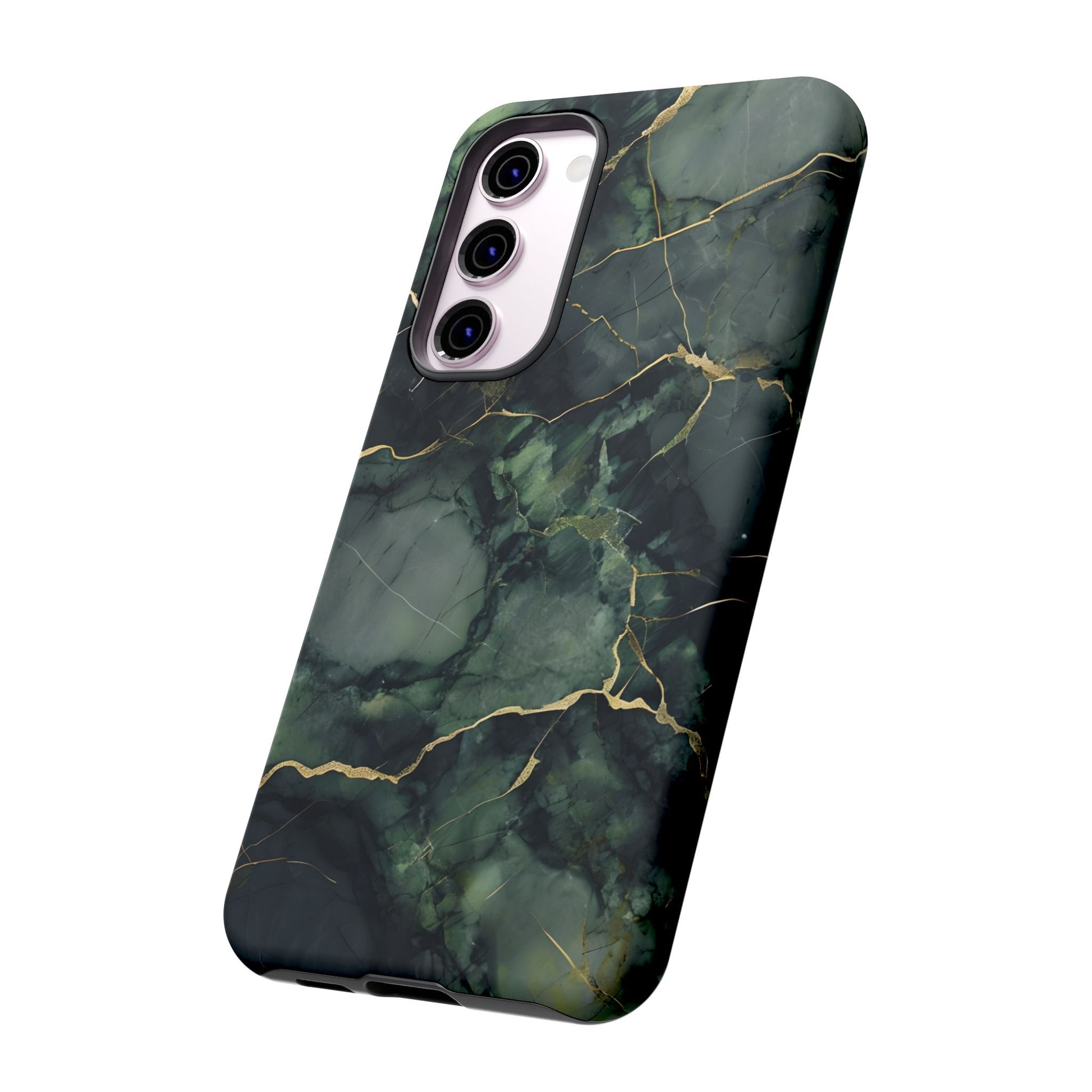Verdant Vein Tough Case for Samsung Galaxy S23 Plus - Luxury Gold Vein, Nature-Inspired Protective Cover