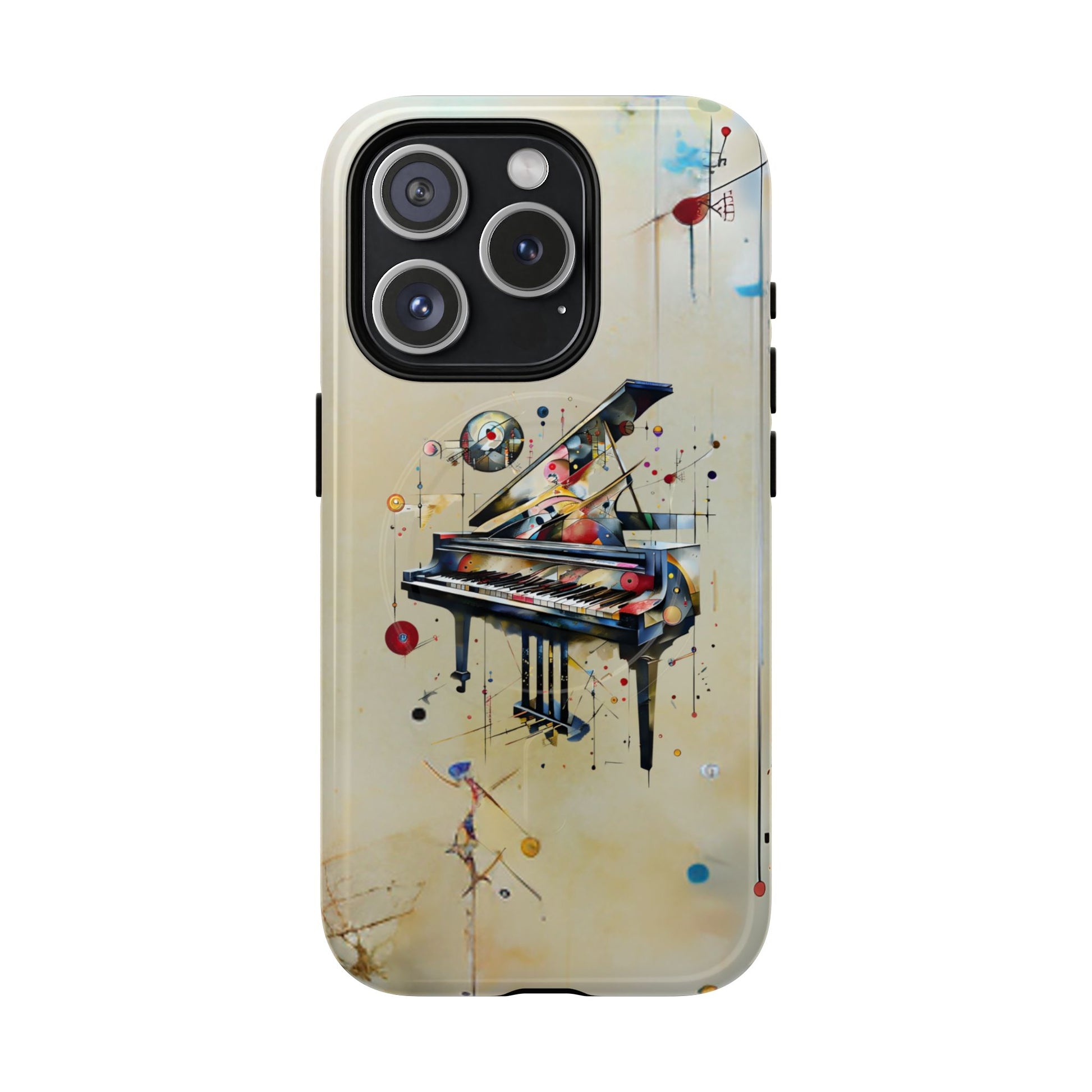 Keys of Imagination Artistic Grand Piano iPhone 15 Pro MagSafe Case