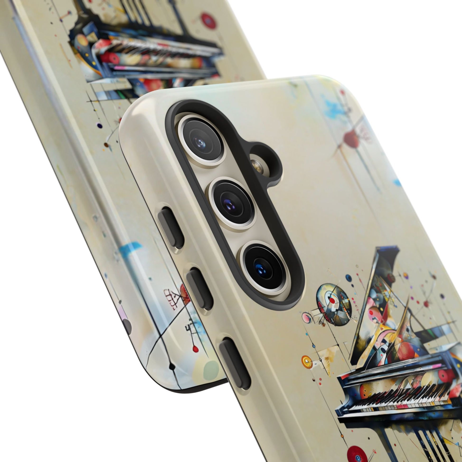 Keys of Imagination Artistic Grand Piano Tough Case for Samsung Galaxy S24- Shockproof Phone Cover