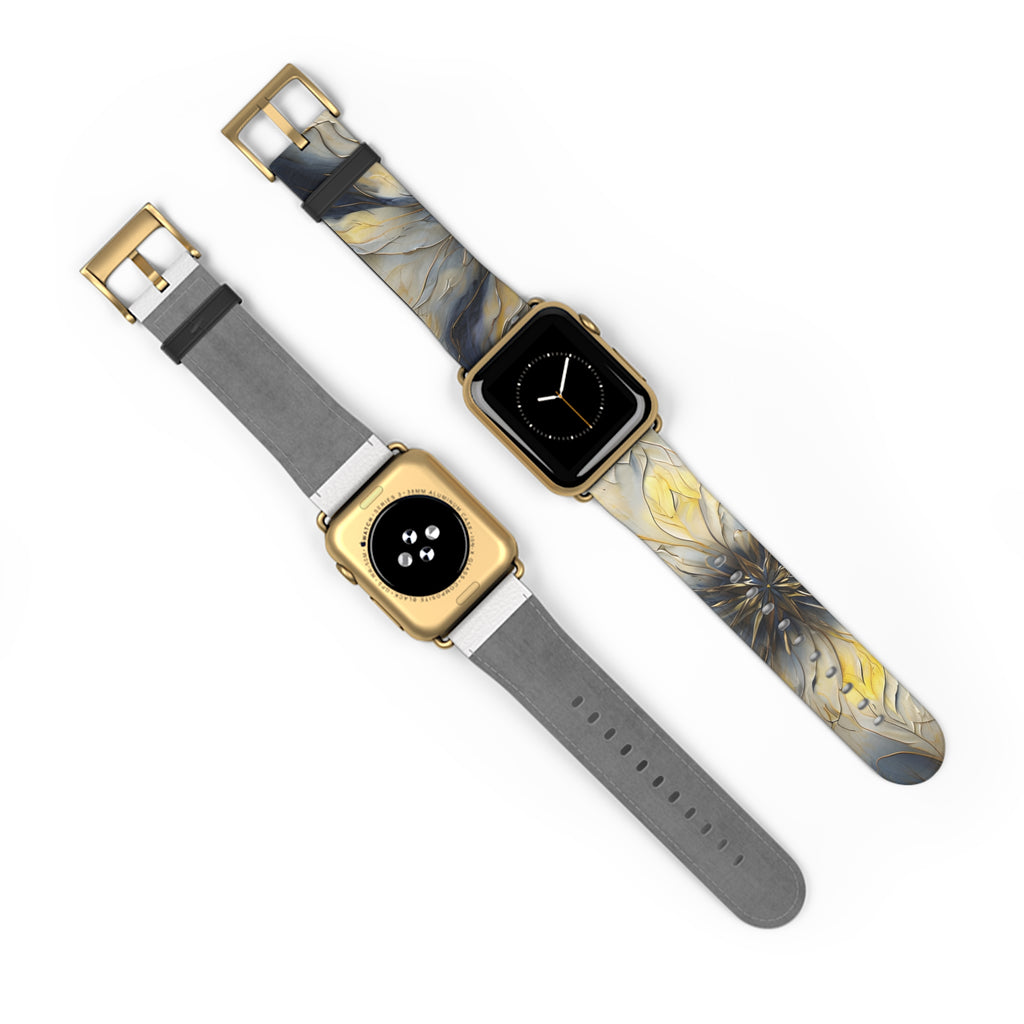 Luminous Petal Designer Watch Band - Artistic Nylon Strap for Apple Watch - Premium, Comfortable, Gift-Ready