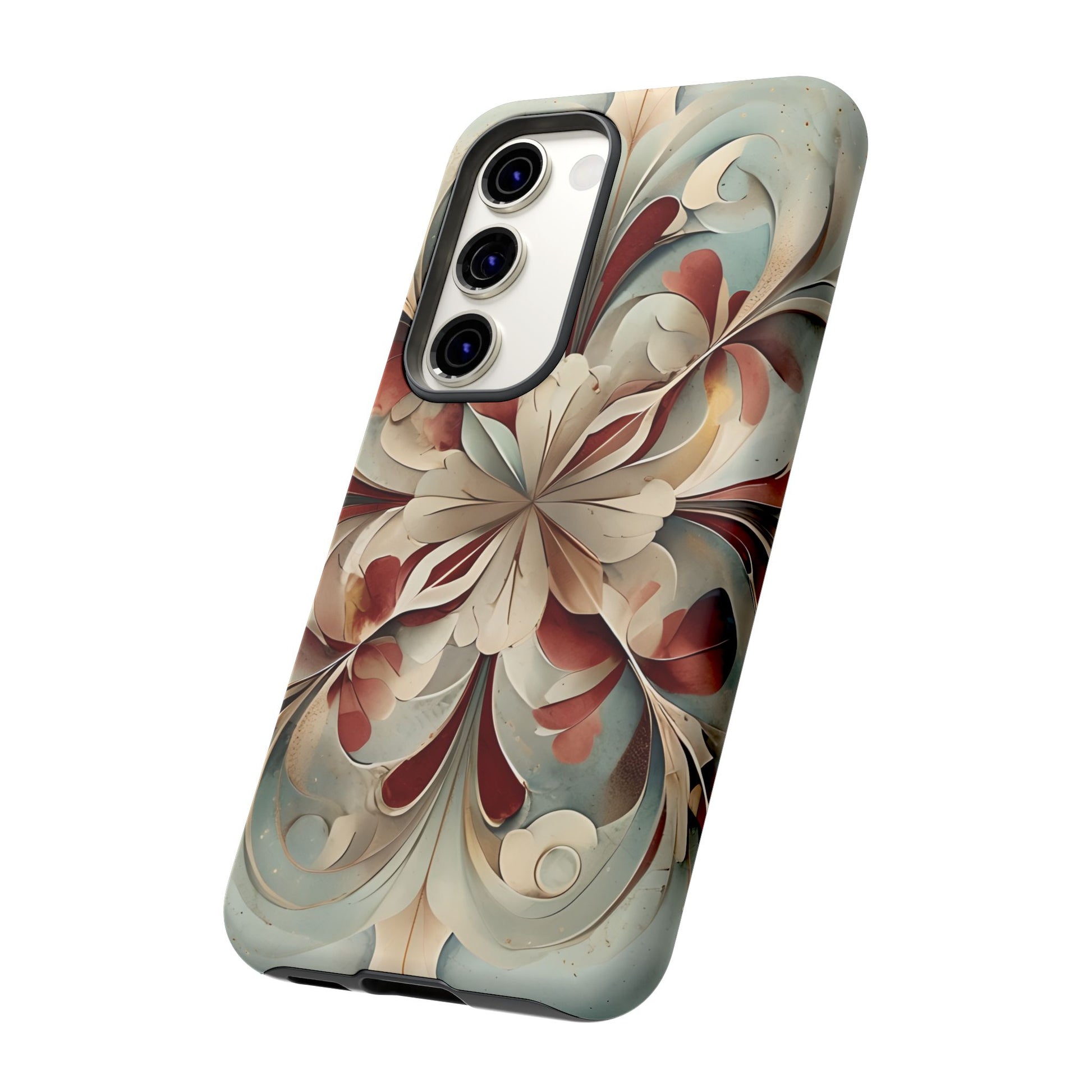 Vintage Baroque Blossom - Ornate Floral Art Samsung Galaxy S23 Tough Phone Case - Elegant Baroque-Inspired Design