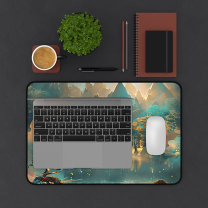 Misty Horizon Desk Mat - Premium Office Desk Pad, 3 Sizes Available, Artistic Workspace Protection