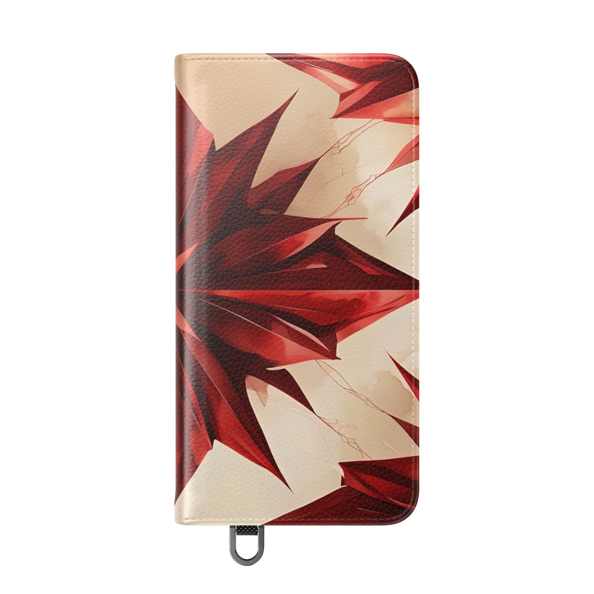 Ruby Compass Samsung Galaxy S25 Wallet Case - Bold Geometric Flip Cover with Card Slots