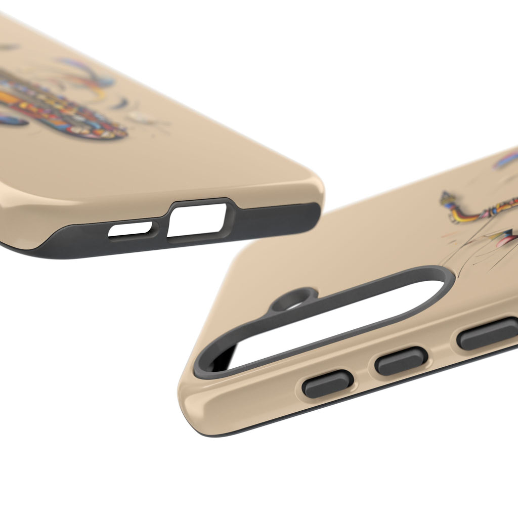 Brass Rhapsody Artistic Saxophone Music Tough Case for Samsung Galaxy S25 Plus - Shockproof Phone Cover