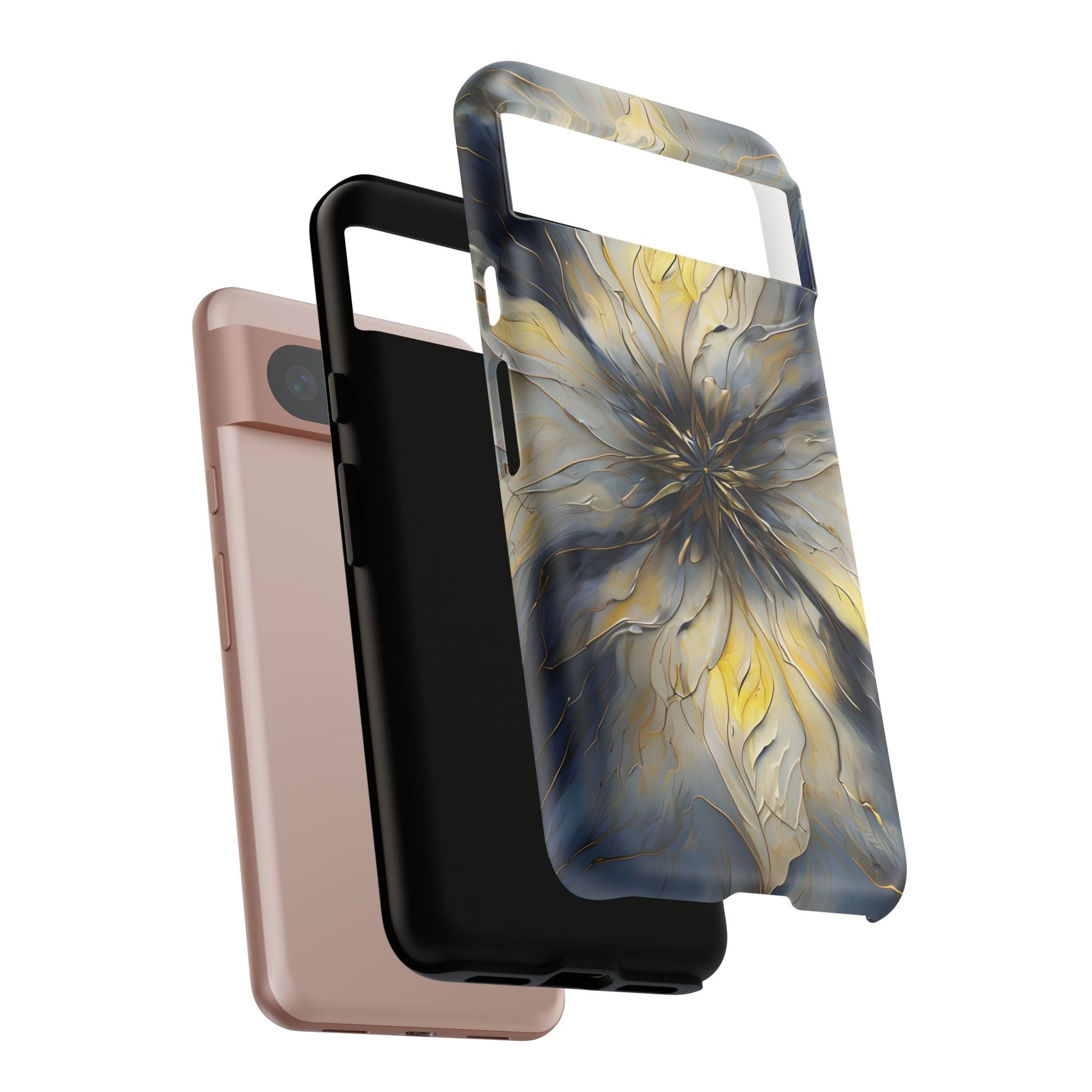 Luminous Petal Tough Case for Google Pixel 8 - Premium Artistic Shockproof Cover, Elegant Protective Phone Case
