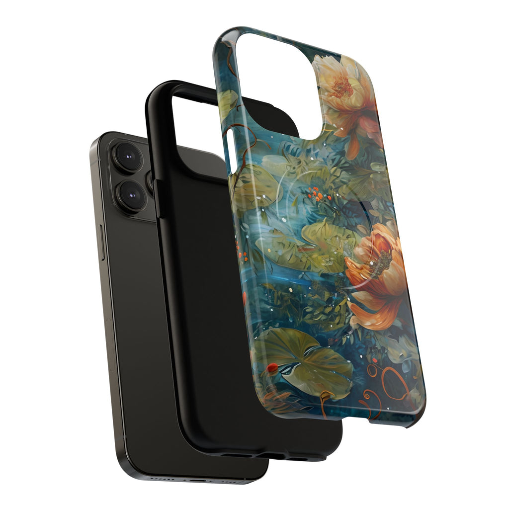 Waterlily Nocturne iPhone 14 Pro Max Case - Artistic Tough Cover - MagSafe Compatible - Premium Drop Protection