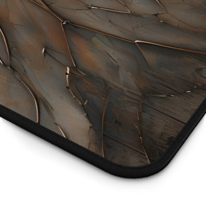 Close-up of Earthstone Mandala desk mat showing detailed mandala pattern