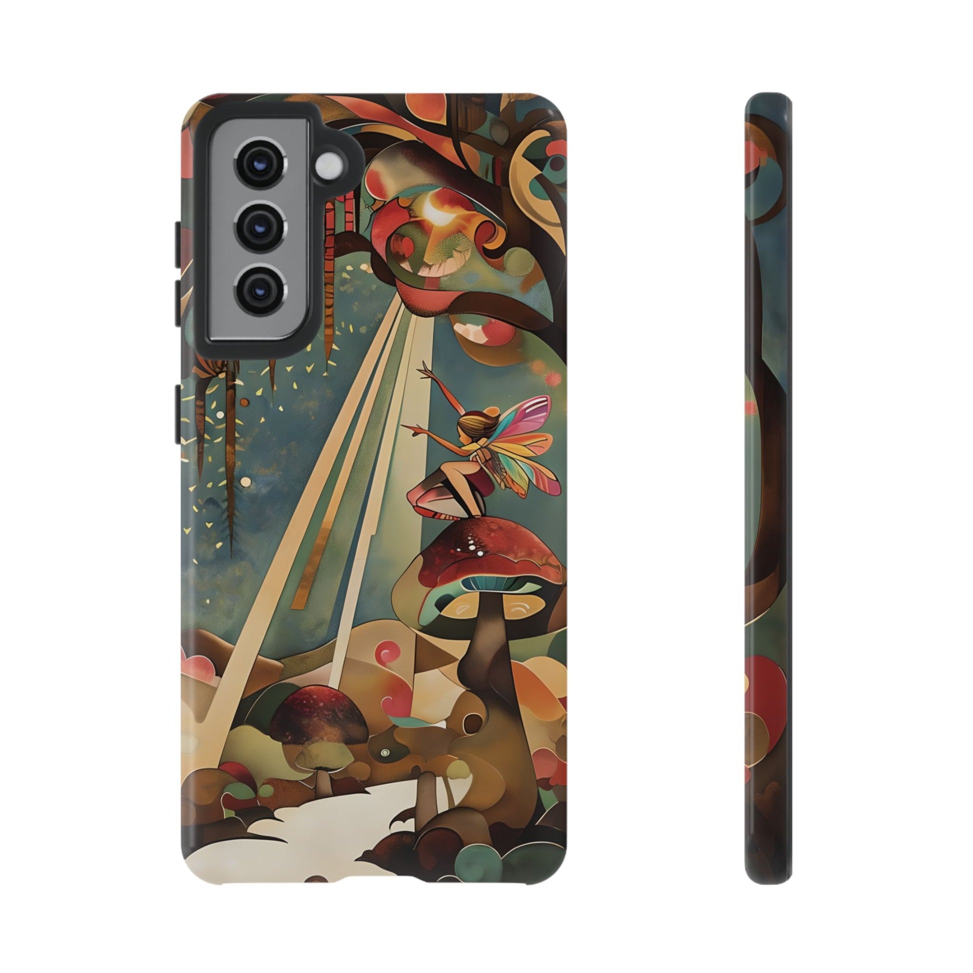 Enchanted Orchard Samsung Galaxy S21 Tough Case - Artistic Fairy Tale Phone Cover - Elegant Protective Fantasy Art Accessory