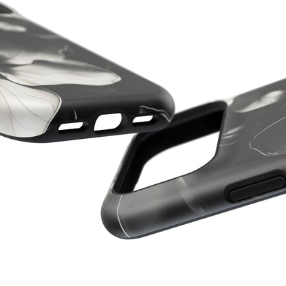 Monochrome Magnolia iPhone MagSafe Case