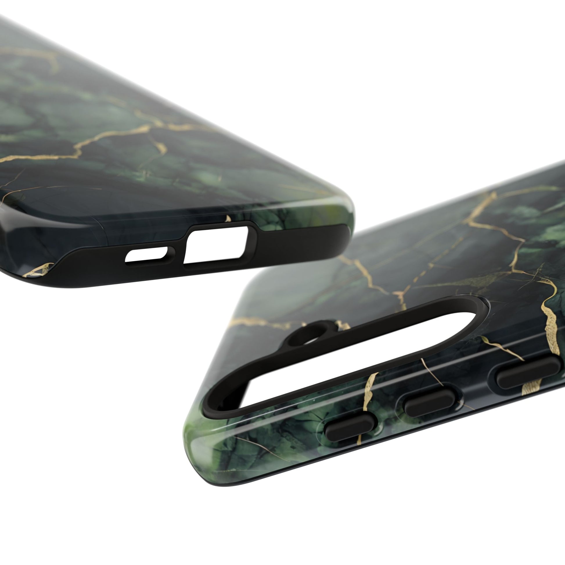 Verdant Vein Tough Case for Samsung Galaxy S24 Plus - Luxury Gold Vein, Nature-Inspired Protective Cover