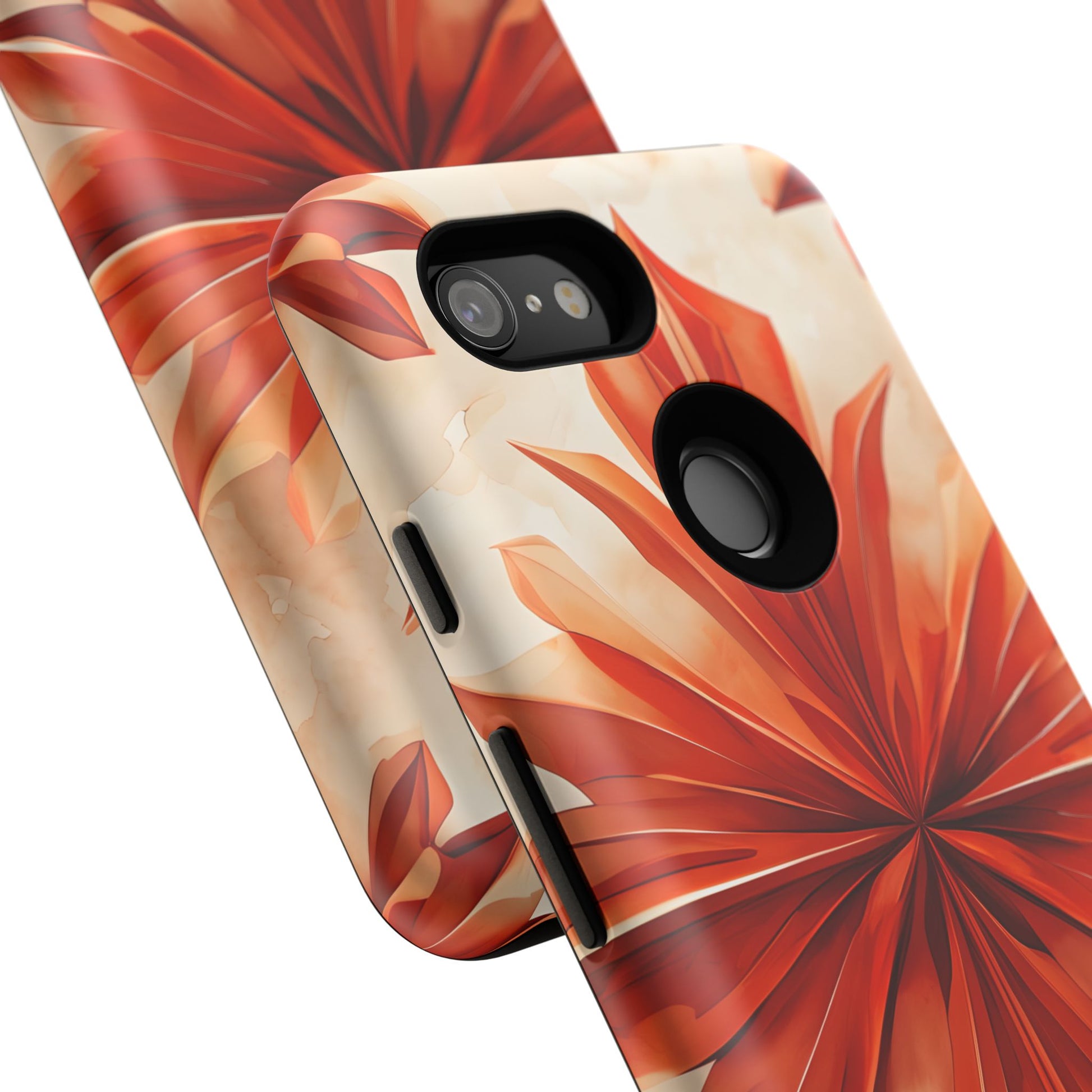 Sunset Fleur Google Pixel 3 - Kaleidoscope Collection of MagSafe Compatible - Vibrant Sunset Flower Design