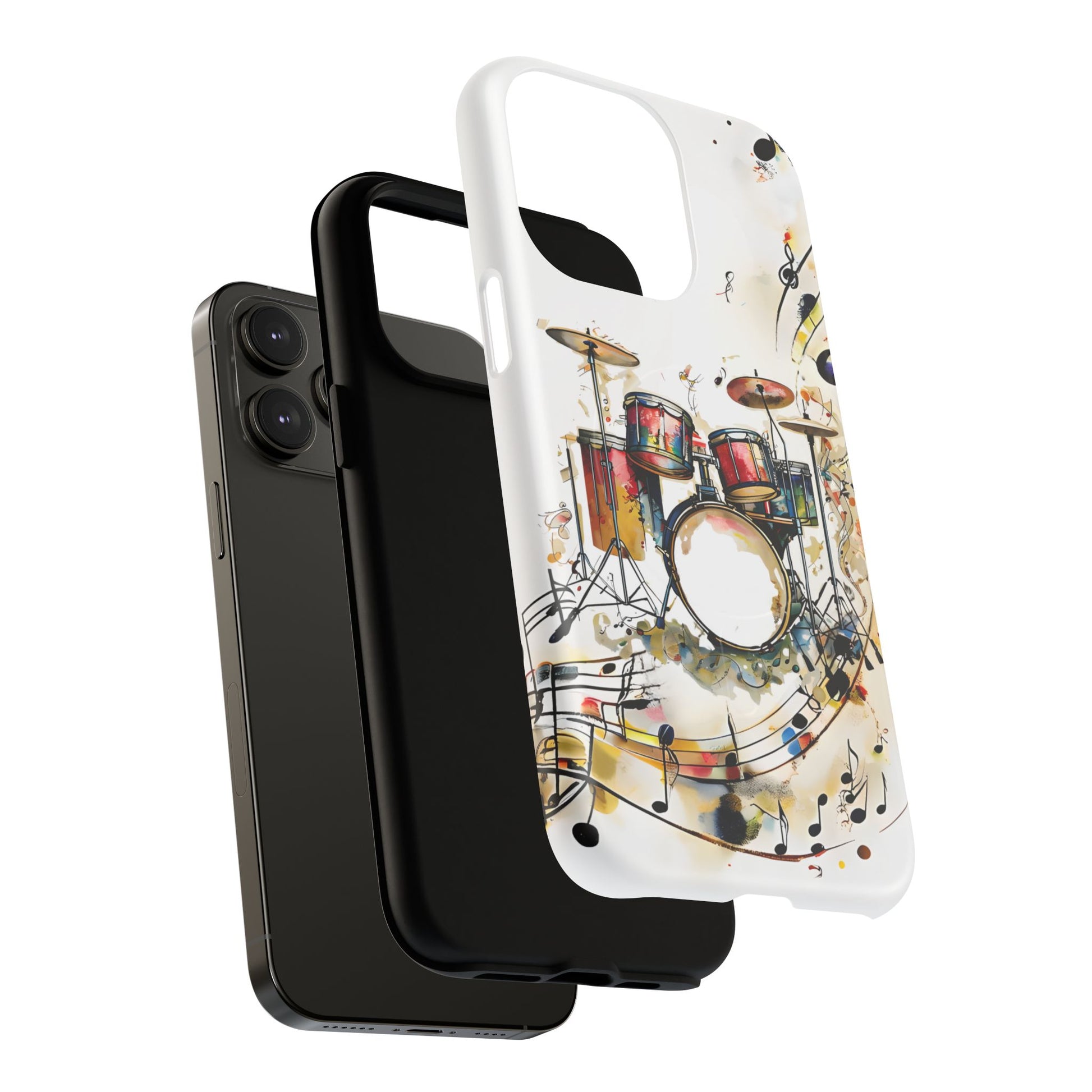 Beatline Abstract Drums & Music Notes iPhone 14 Pro Max MagSafe Case