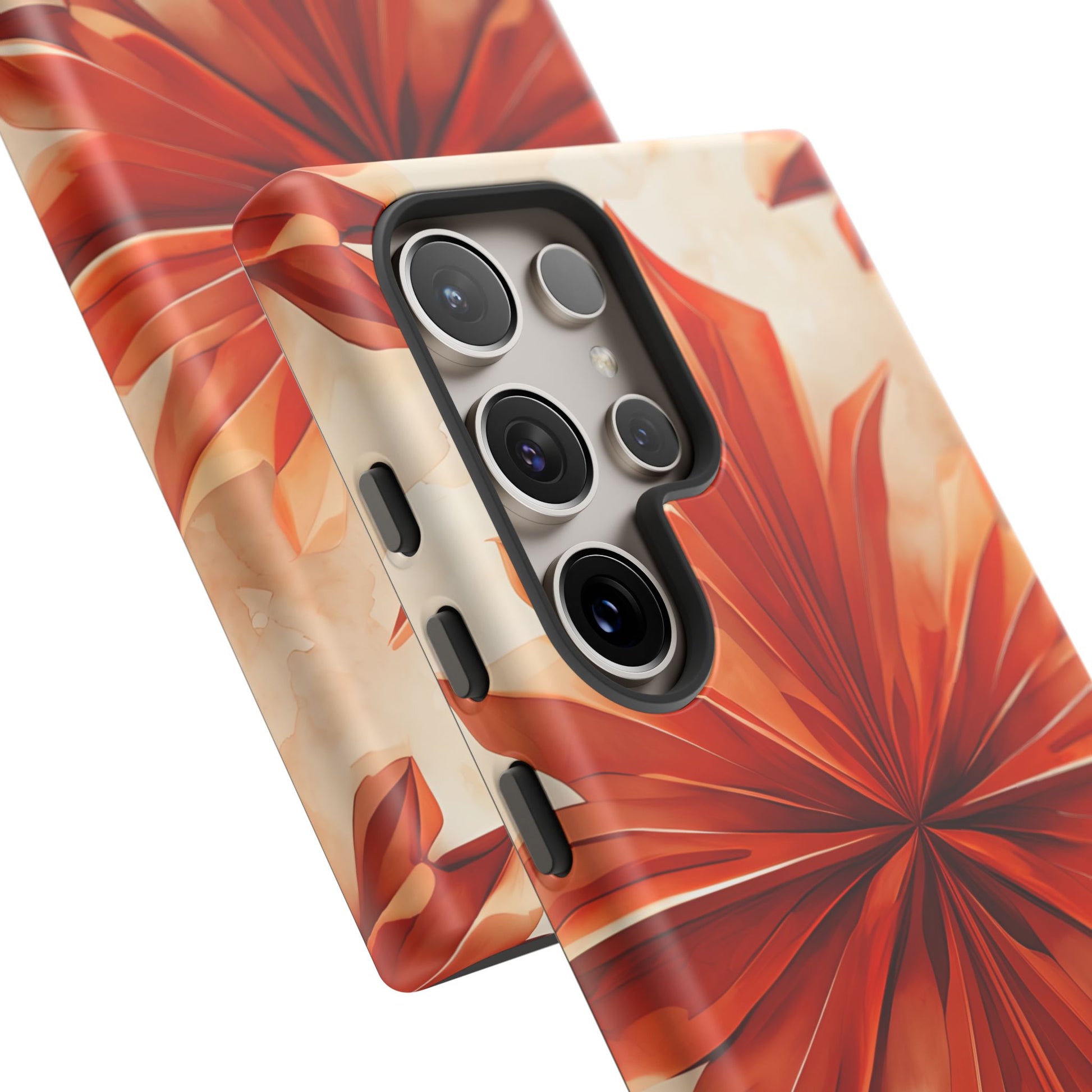 Sunset Fleur Samsung Galaxy S24 Ultra - Kaleidoscope Collection of MagSafe Compatible - Vibrant Sunset Flower Design