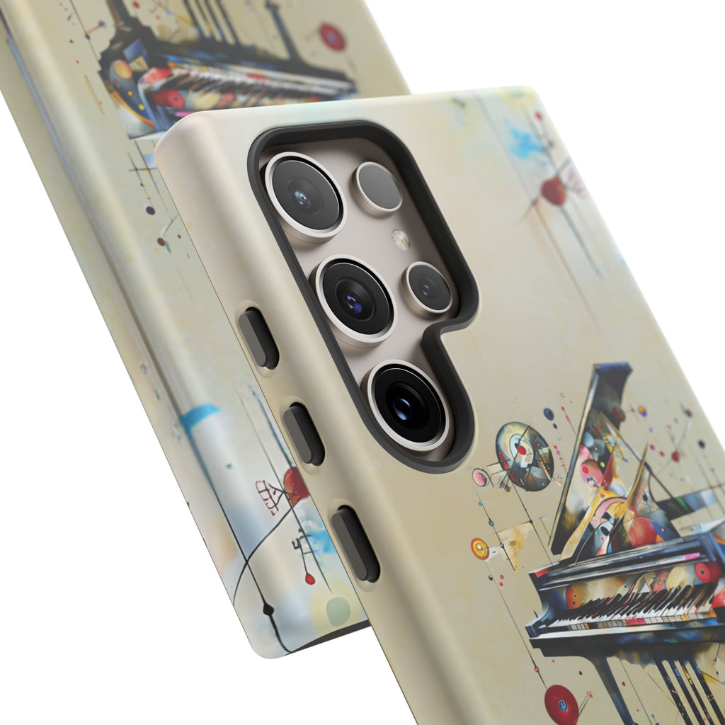 Keys of Imagination Artistic Grand Piano Tough Case for Samsung Galaxy S24 Ultra - Shockproof Phone Cover