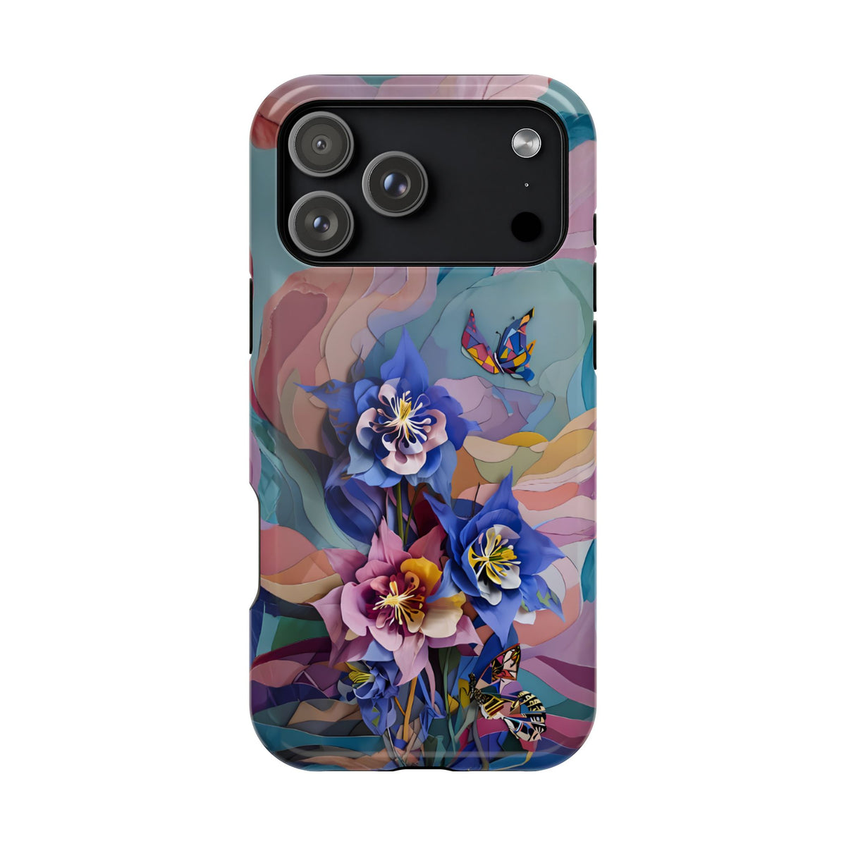 Blue Columbine Carnivale iPhone MagSafe Case