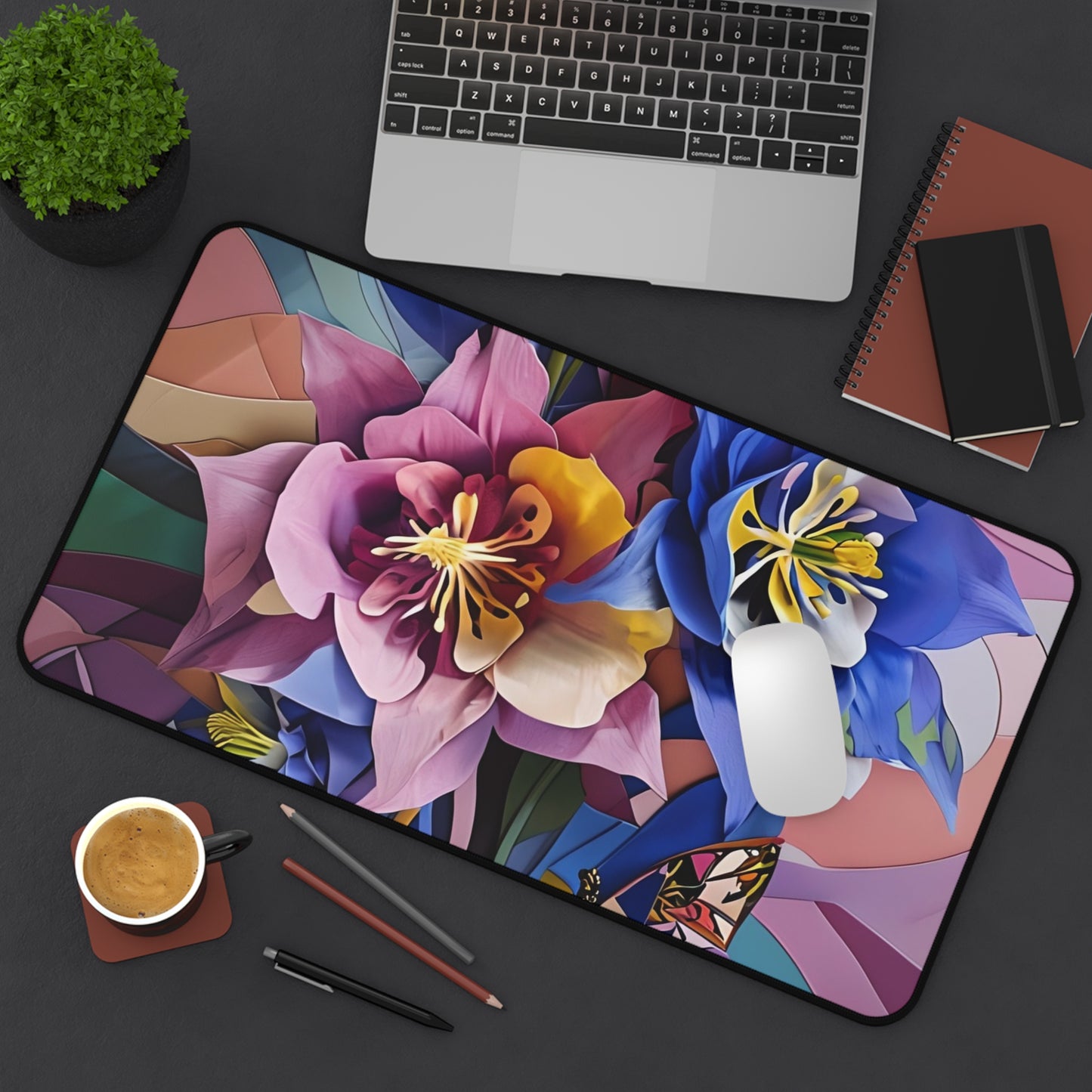 Blue Columbine Carnivale Desk Mat