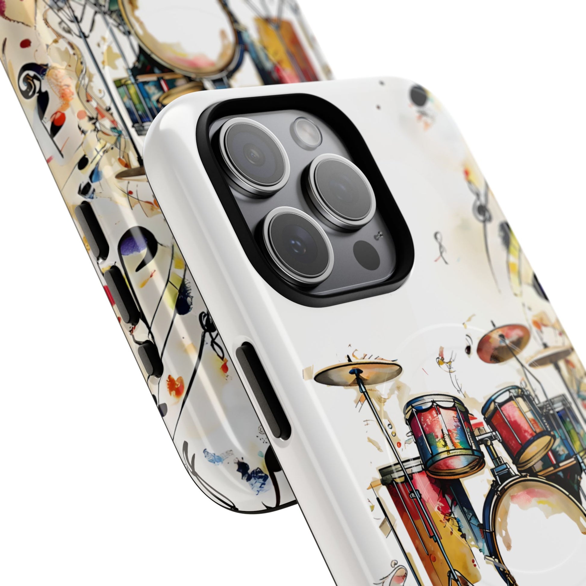 Beatline Abstract Drums & Music Notes iPhone 15 Pro Max MagSafe Case