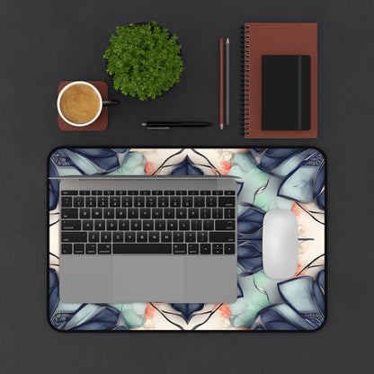 Midnight Mosaic Designer Desk Mat - Premium Office Desk Pad, 3 Sizes Available, Artistic Workspace Protection