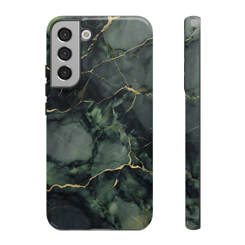 Verdant Vein Tough Case for Samsung Galaxy S22 Plus - Luxury Gold Vein, Nature-Inspired Protective Cover