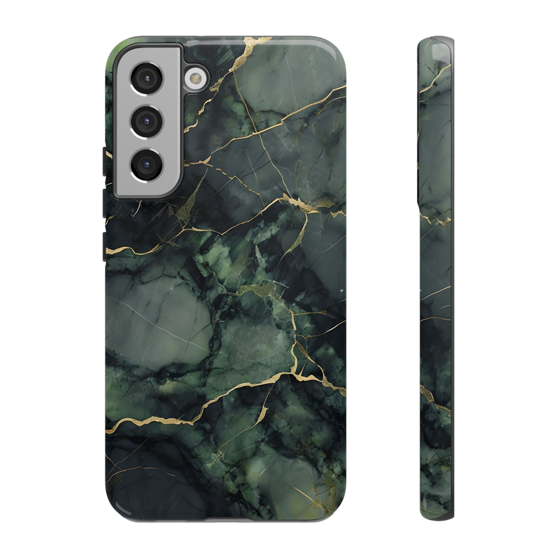 Verdant Vein Tough Case for Samsung Galaxy S22 Plus - Luxury Gold Vein, Nature-Inspired Protective Cover