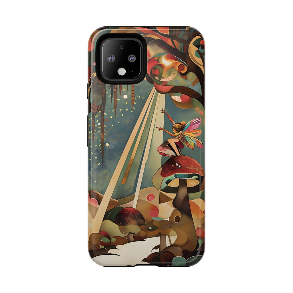 Enchanted Orchard Google Pixel 4 Tough Case - Artistic Fairy Tale Phone Cover - Elegant Protective Fantasy Art Accessory