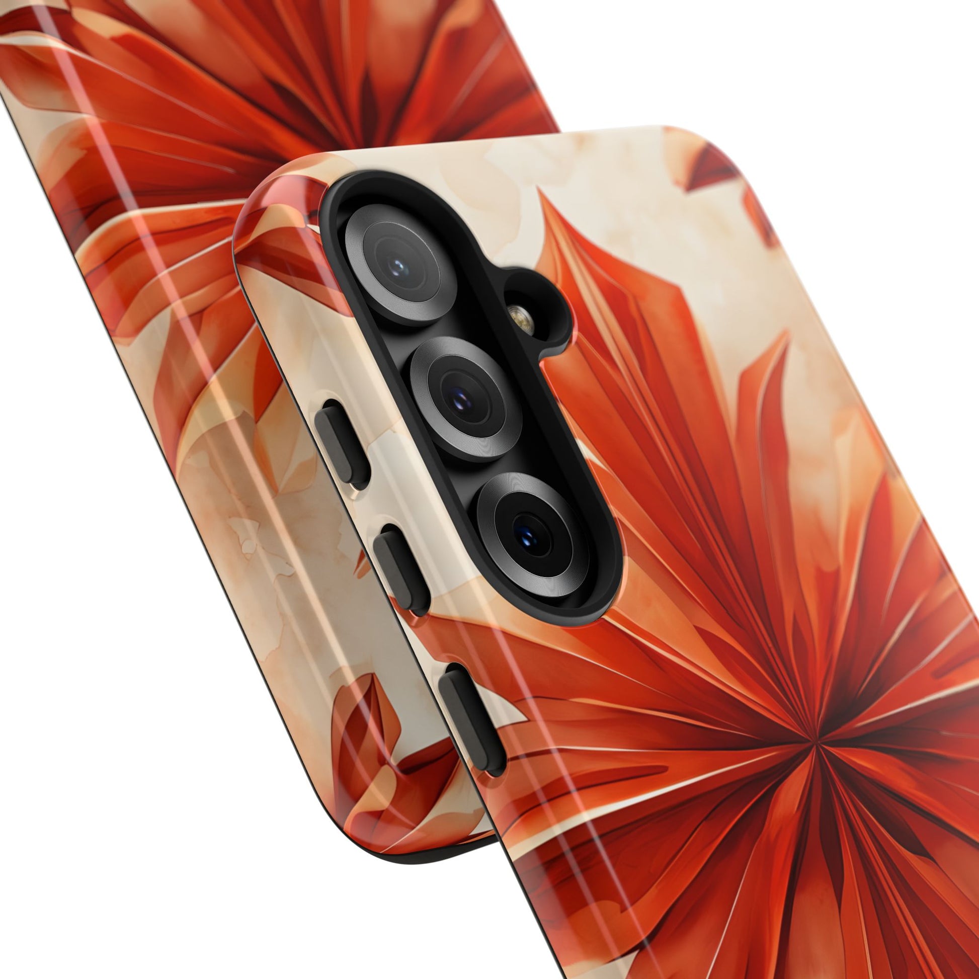 Sunset Fleur Samsung Galaxy S25 Plus - Kaleidoscope Collection of MagSafe Compatible - Vibrant Sunset Flower Design