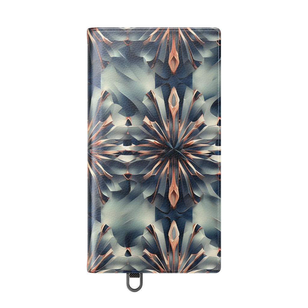 Obsidian Kaleidoscope Samsung Galaxy S24 Ultra Wallet Case - Elegant Abstract Flip Cover with Card Slots